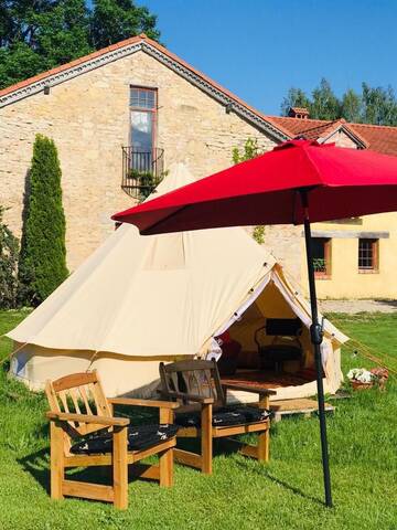 Фото номера Шатер Отель Divas Upes mini SPA г. Кокнесе 5